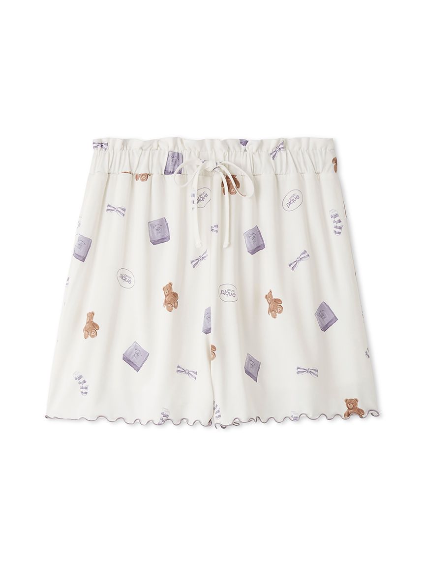 ピケモチーフ柄ショートパンツ(ショートパンツ)｜ルームウェア