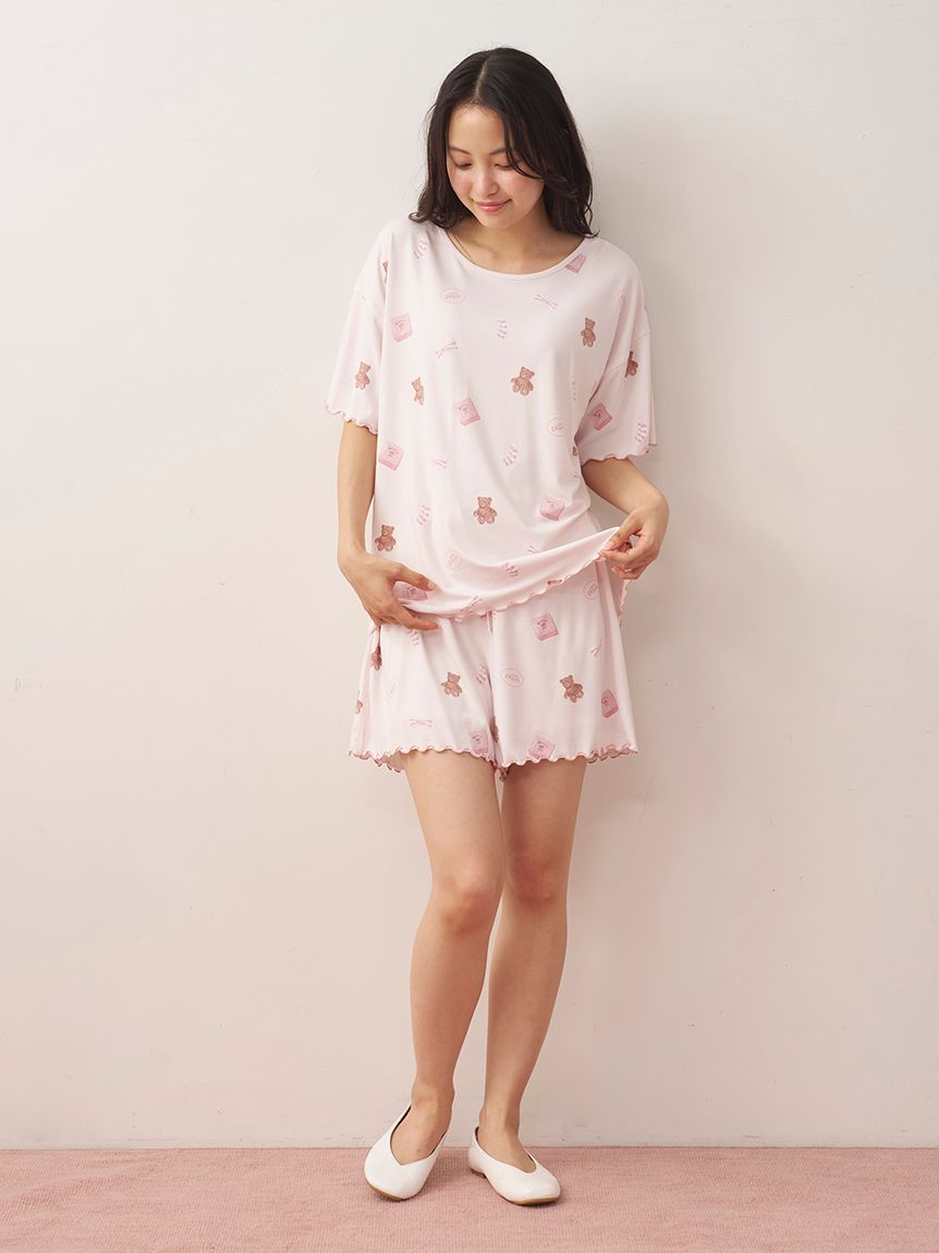 ピケモチーフ柄ショートパンツ(ショートパンツ)｜ルームウェア