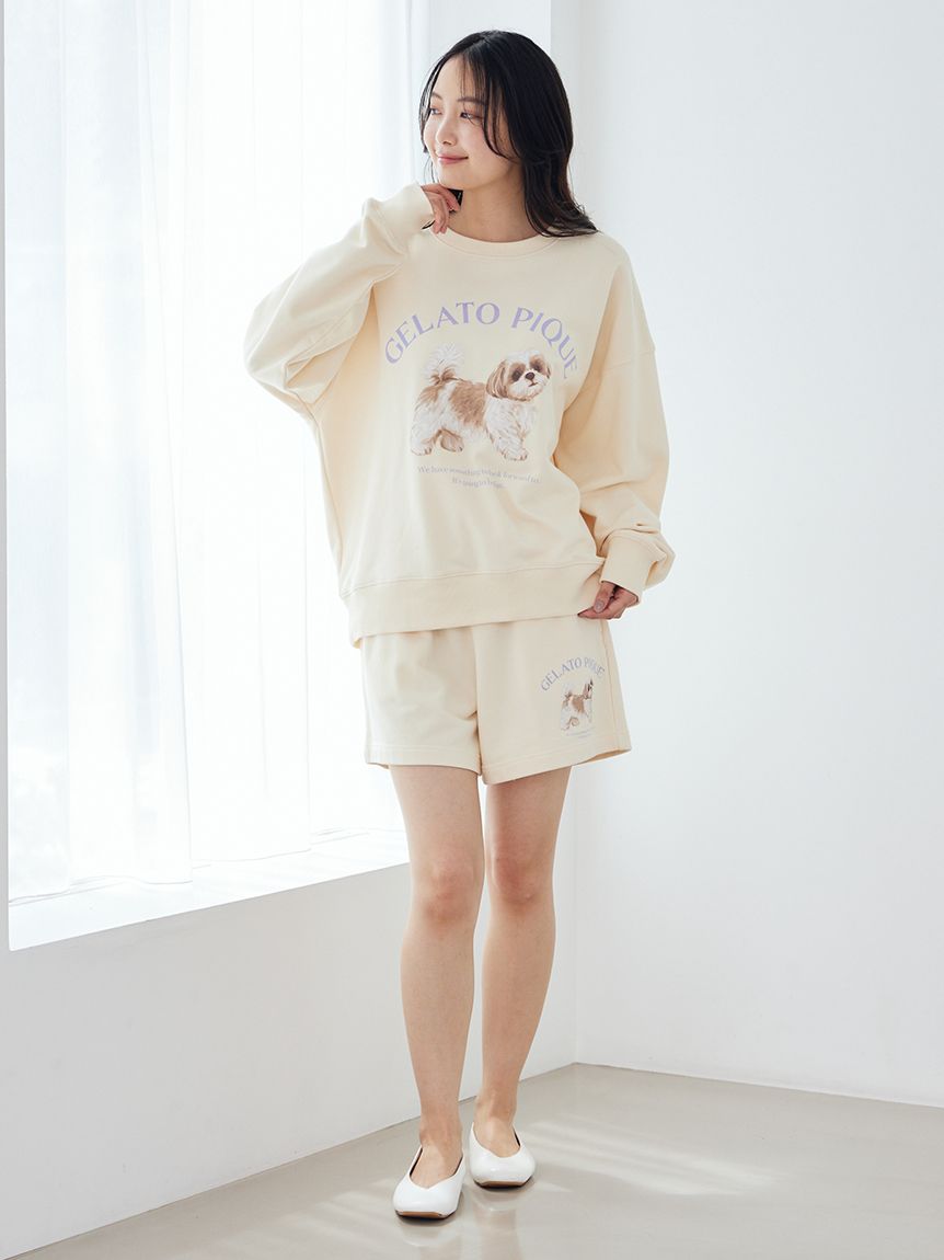 UVカット】お散歩ドッグ裏毛ショートパンツ(ショートパンツ)｜ルーム