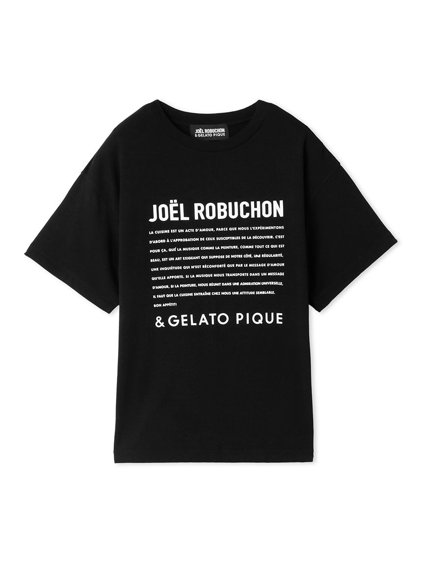 接触冷感】【JOEL ROBUCHON】レーヨンロゴTシャツ(カットソー・Tシャツ 