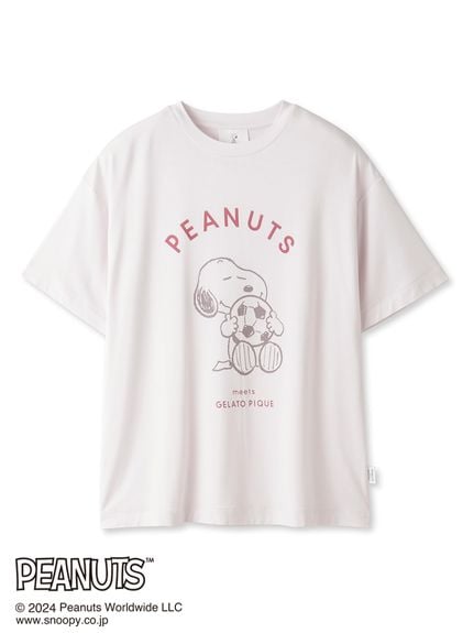 【PEANUTS】ワンポイントTシャツ(PNK-F)