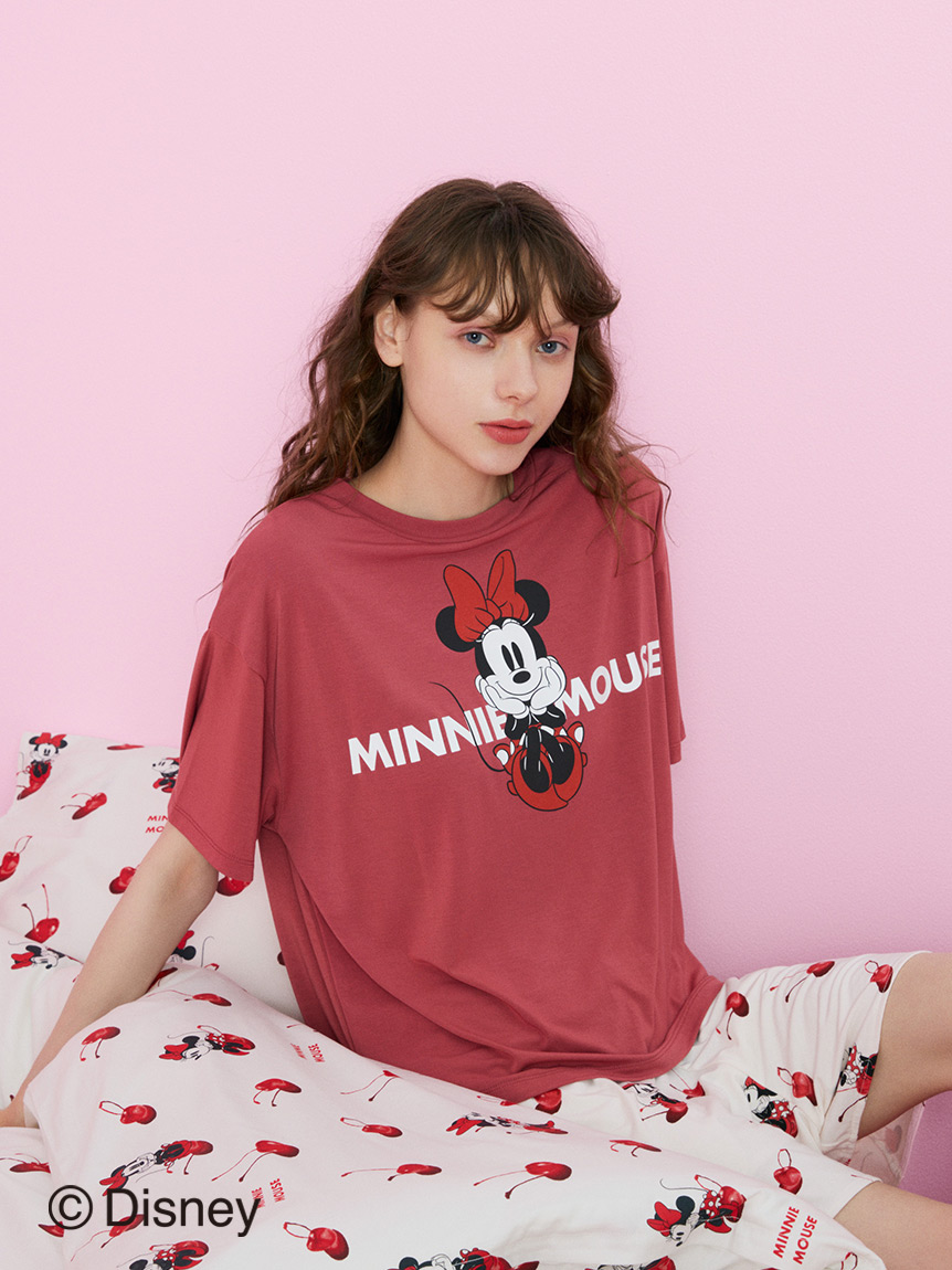 【販路限定商品】 Minnie/ワンポイントTシャツ＆ショートパンツセット
