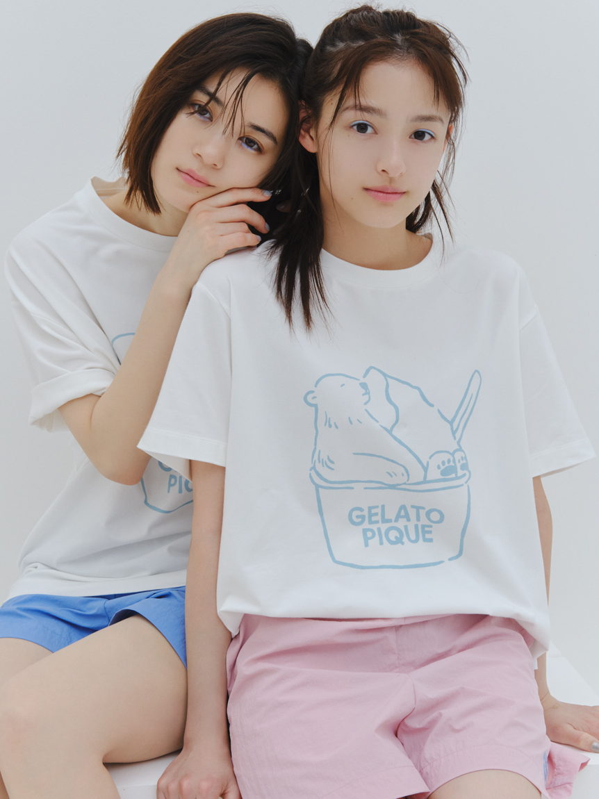 【COOL】しろくまワンポイントTシャツ(OWHT-F)