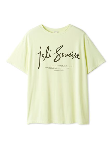 COOLレーヨンロゴBIGTシャツ(LIME-F)