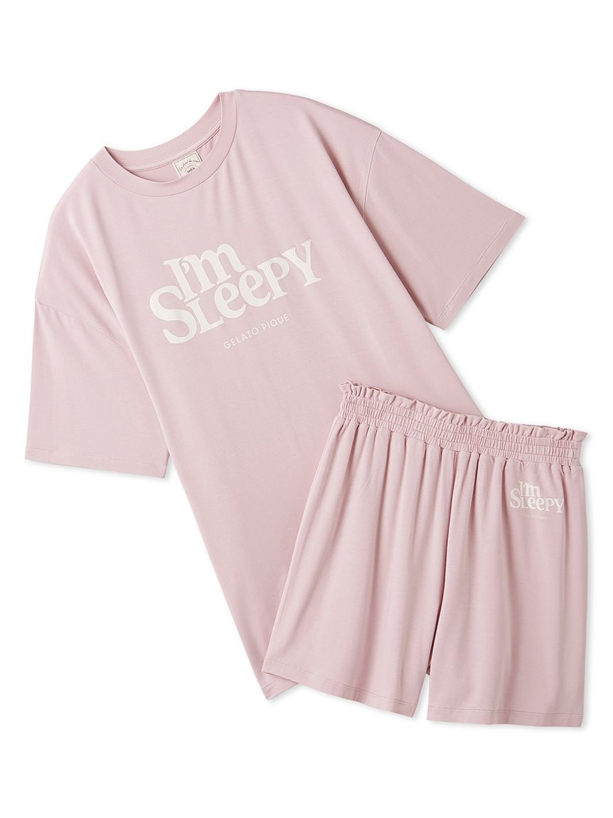 カラフルレーヨンロゴBIGTシャツ＆ショートパンツセット