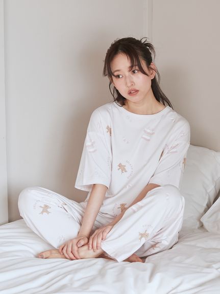 ウォッシングベア柄Tシャツ