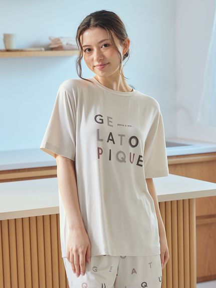 レーヨンロゴワンポイントTシャツ
