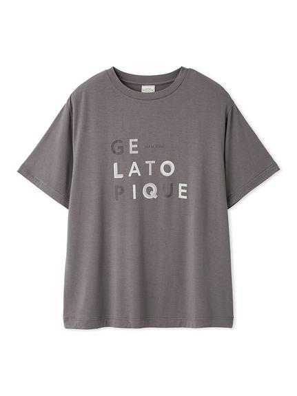 接触冷感】レーヨンロゴワンポイントTシャツ(カットソー・T