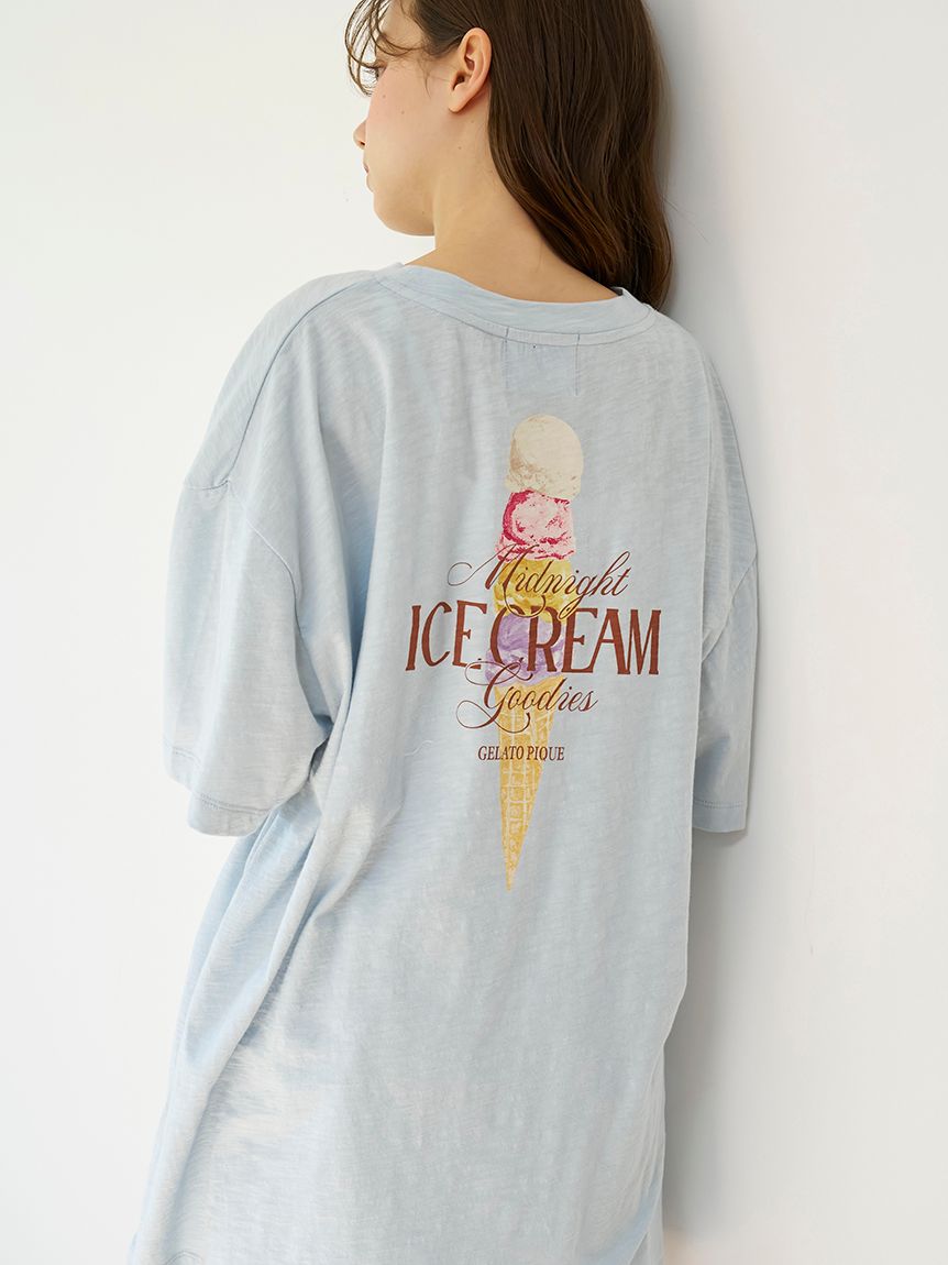 COOL COLLECTION】【接触冷感】ICEワンポイントビッグTシャツ