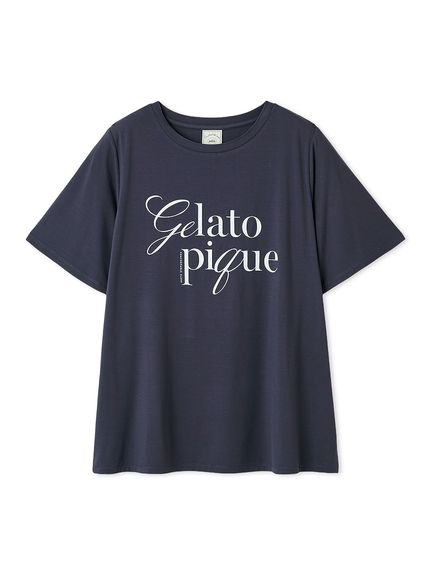 接触冷感】レーヨンロゴTシャツ(カットソー・Tシャツ)｜ルーム
