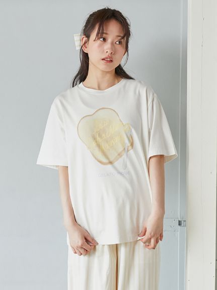 モーニングワンポイントTシャツ(カットソー・Tシャツ)｜ルーム