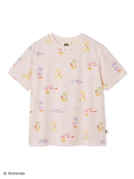 【スーパーマリオ】【レディース】キノピオ＆ヨッシーTシャツ