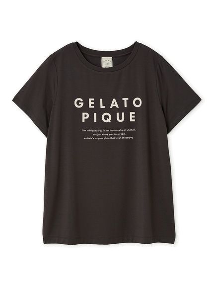 接触冷感】COOLレーヨンロゴTシャツ(カットソー・Tシャツ