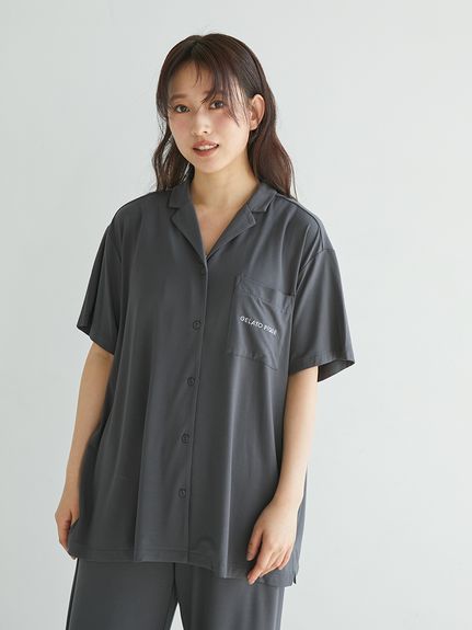 接触冷感】COOLレーヨンシャツ(シャツ)｜ルームウェア・パジャマ
