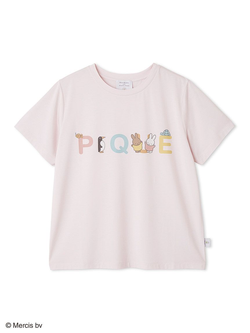 Dick Bruna 接触冷感ワンポイントTシャツ　ジェラートピケ　ミッフィー Dick Bruna】【接触冷感】ワンポイントTシャツ(カットソー・T