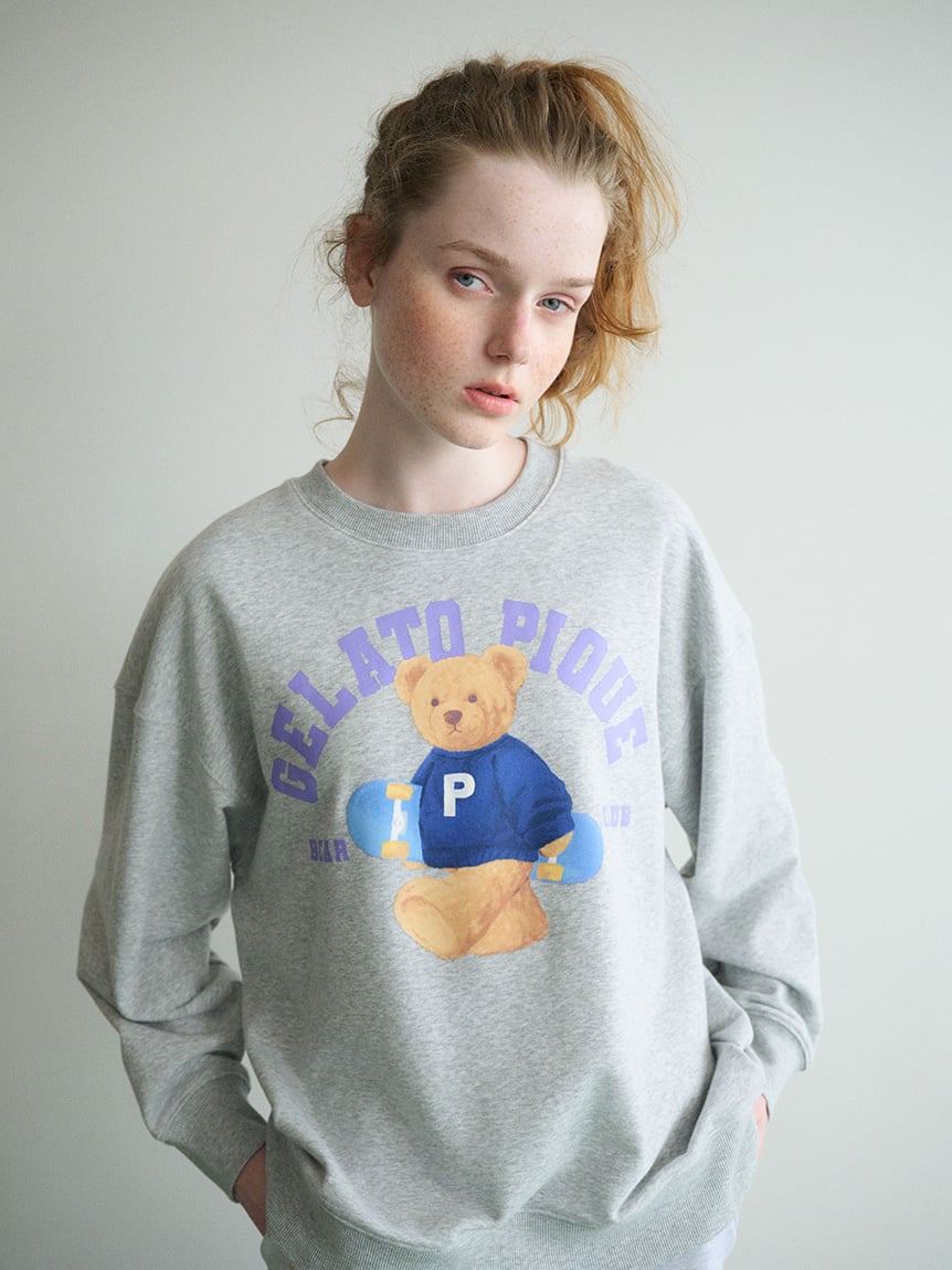 スポーティーベア裏毛プルオーバー(カットソー・Tシャツ