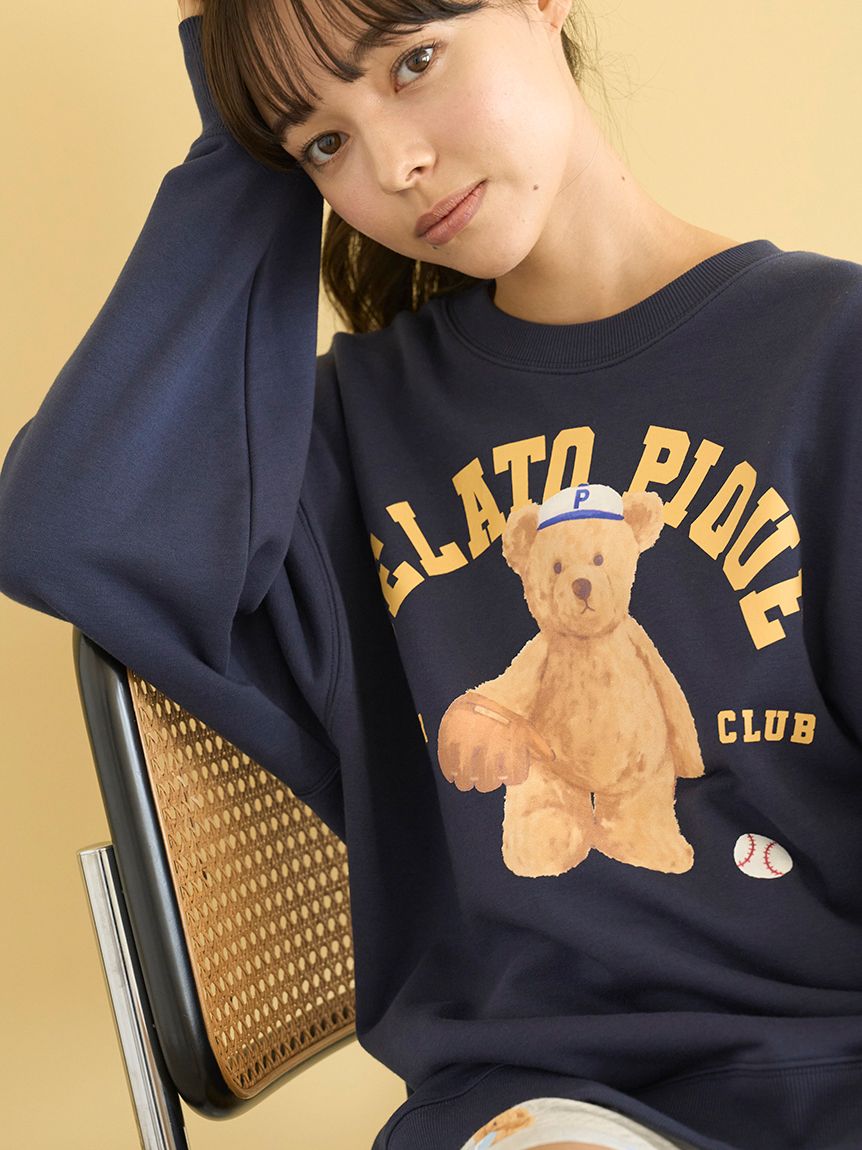 スポーティーベア裏毛プルオーバー(カットソー・Tシャツ