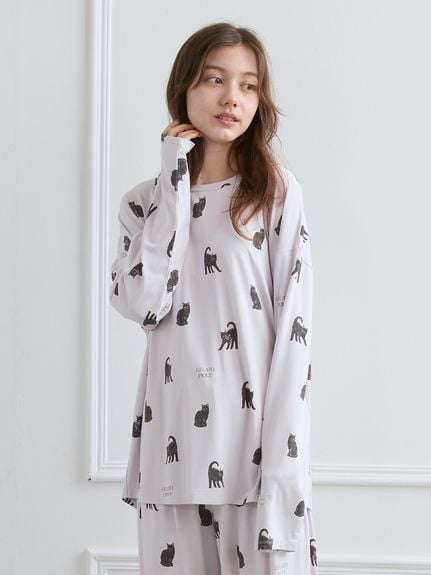 ダッフィー ❌ジェラピケ　ルームウェア　長袖　販売終了品　最終値下げ カットソー・Tシャツ ( レディース)｜ルームウェア・パジャマ