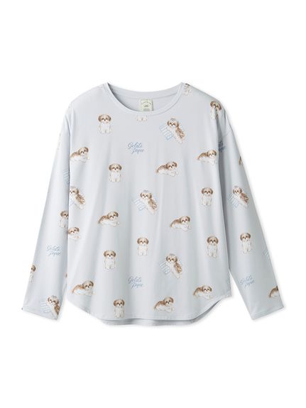 シーズー柄ロンT(カットソー・Tシャツ)｜ルームウェア・パジャマ