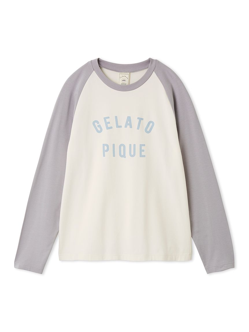 ジェラートピケ　シュタイフワンポイントロンT ジェラートピケ シュタイフ ワンポイントロングTシャツ＆総柄