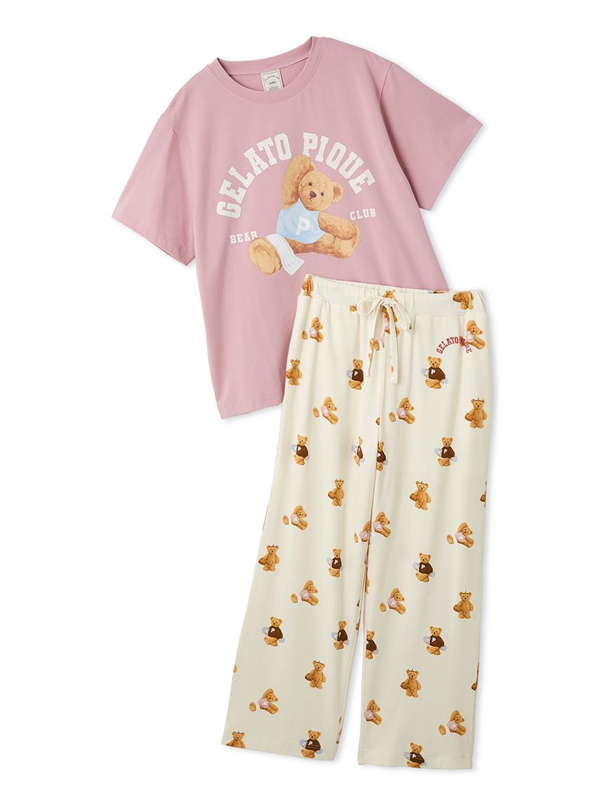 ONLINE限定】スポーティーベアワンポイントTシャツ＆総柄ロング