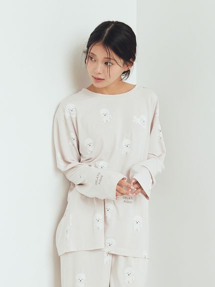 ひなた　ジェラートピケ イチゴ柄ルームウェアセット　ホワイト ひなた ジェラートピケ イチゴ柄ルームウェアセット ホワイト 楽天市場