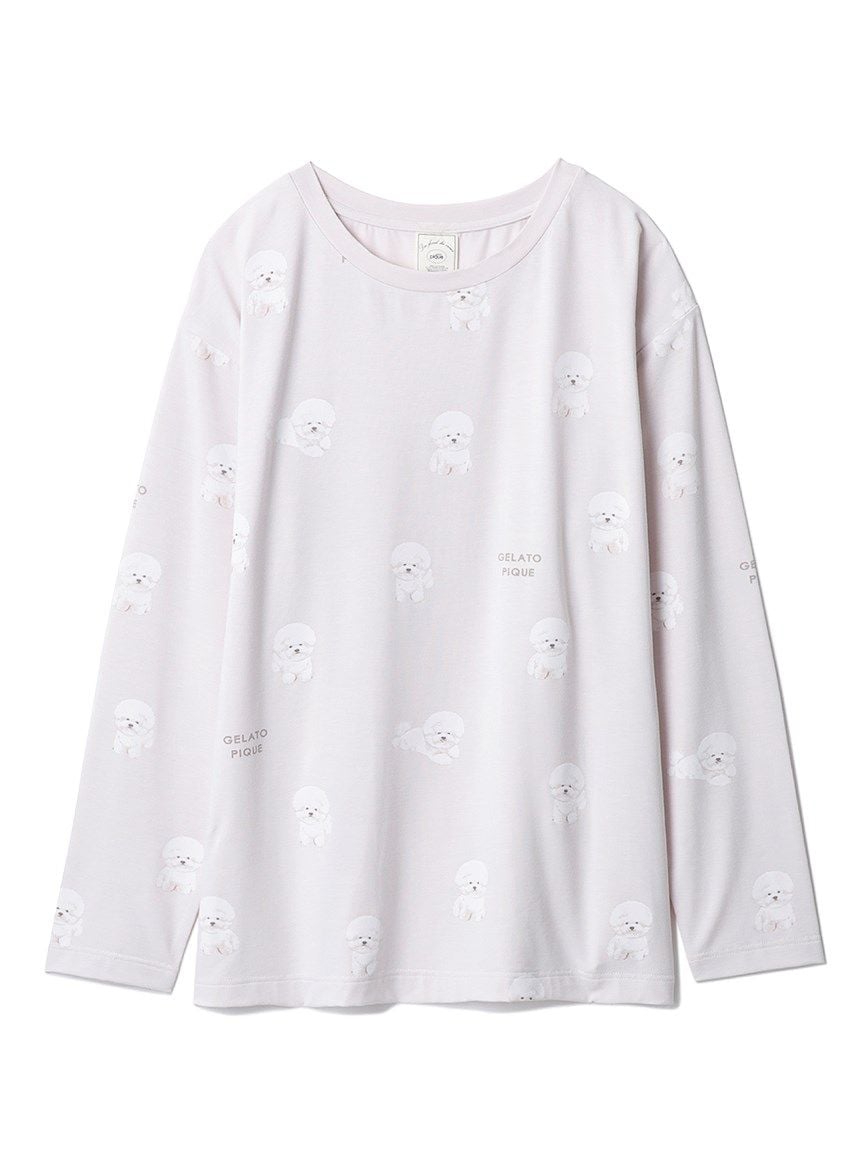 新品♡タグ付き♡ジェラートピケ サメモチーフプルオーバー セットアップ ジェラピケ ジェラートピケ モチーフジャガードプルオーバー