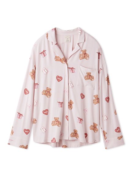 【上下セット】GELATO PIQUE ハート柄ルームウェア 新品未使用】ジェラートピケ GELATO PIQUE ハート柄 ピンク パジャマ