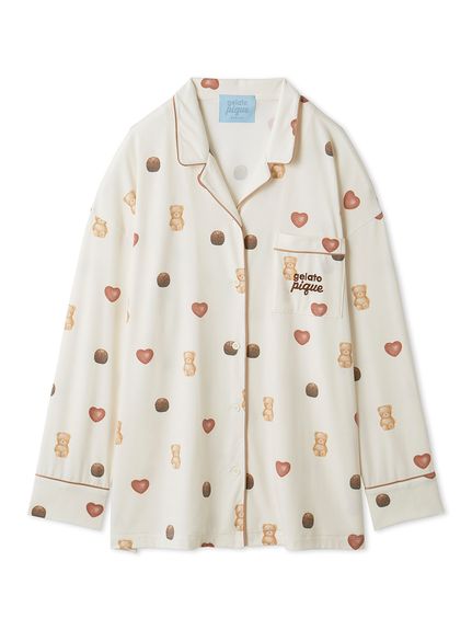 総柄シャツ(シャツ)｜ルームウェア・パジャマ通販のgelatopique