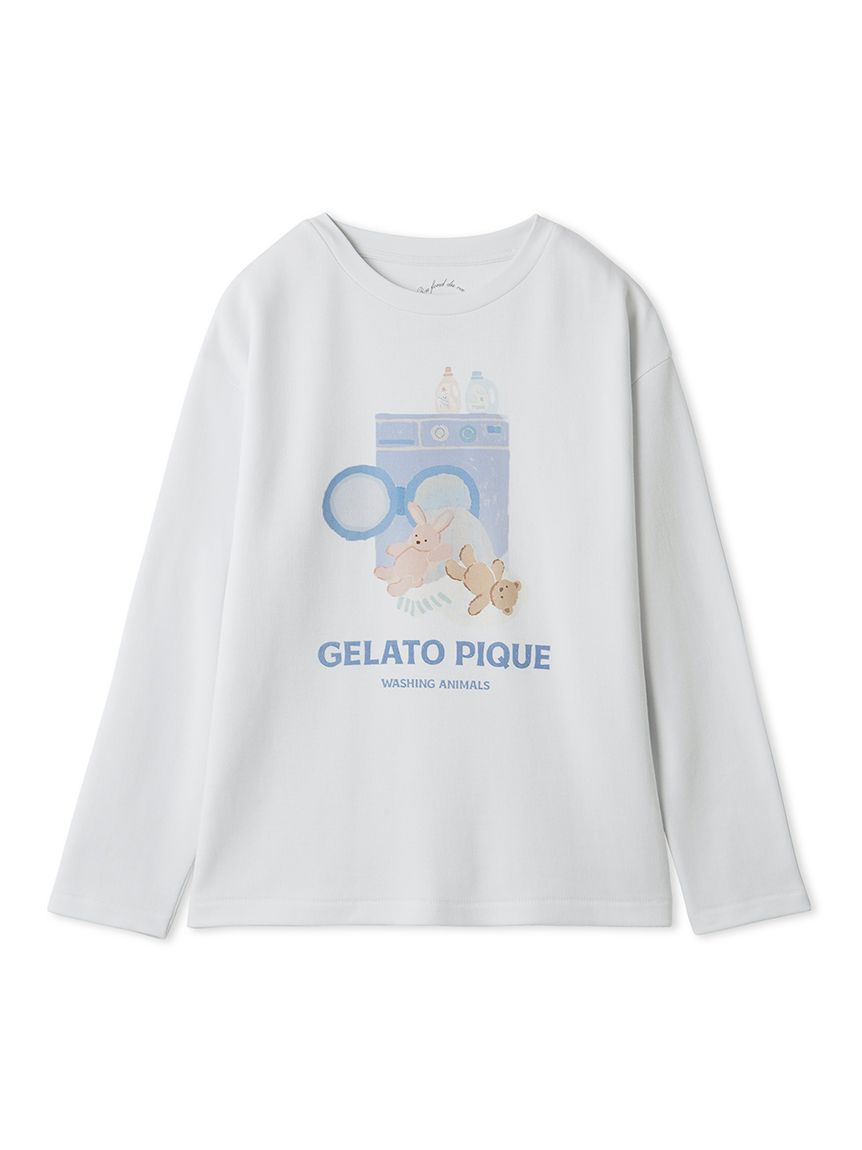 ウォッシングアニマルワンポイントロンT(カットソー・Tシャツ)｜ルーム