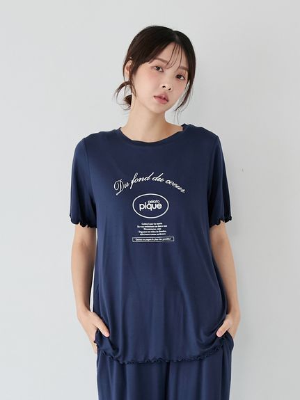 レーヨンロゴメローロングパンツ(ロングパンツ)｜ルームウェア