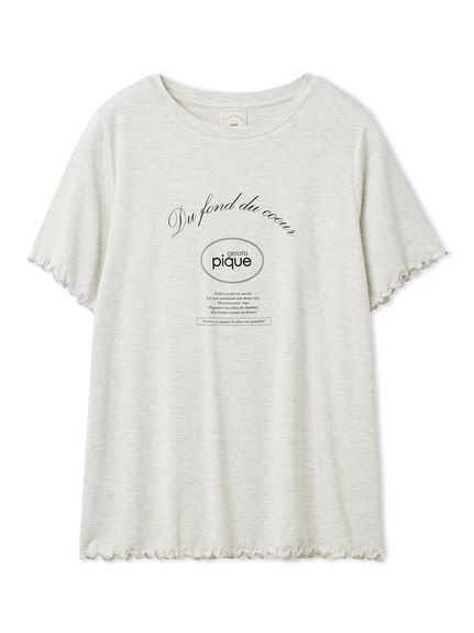レーヨンロゴメローTシャツ(カットソー・Tシャツ)｜ルームウェア