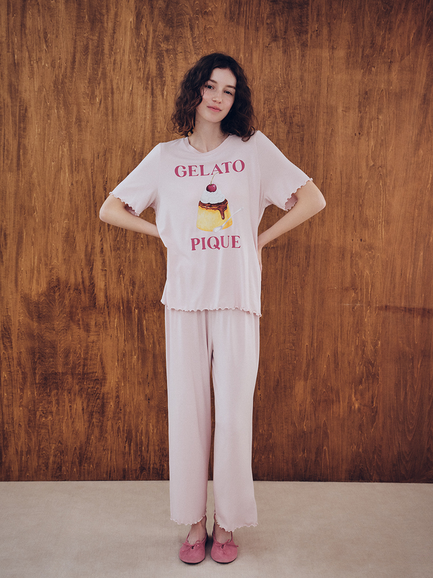 ONLINE限定】【接触冷感】プリンワンポイントTシャツ&ロングパンツ