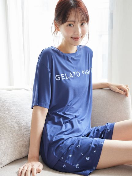 接触冷感】モチーフ4柄Tシャツ(カットソー・Tシャツ)｜ルームウェア