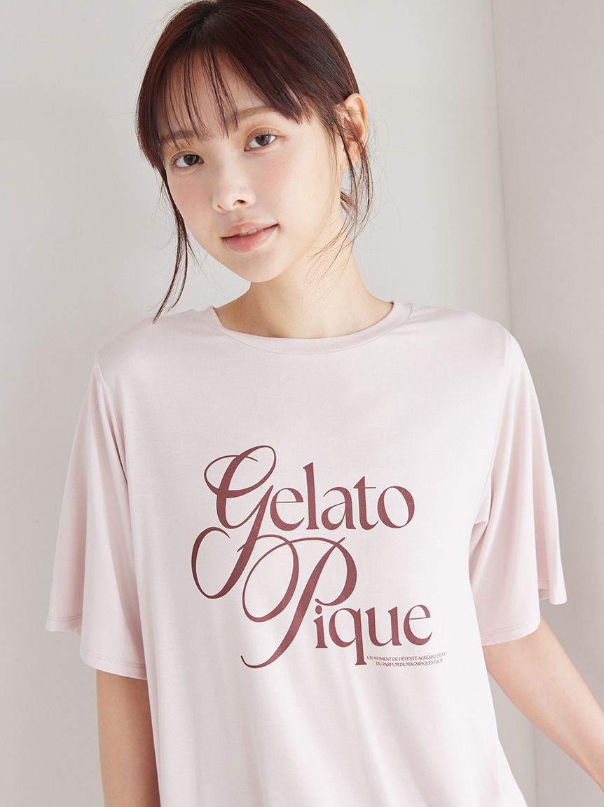 IFMC.】レーヨンロゴTシャツ(カットソー・Tシャツ)｜ルームウェア