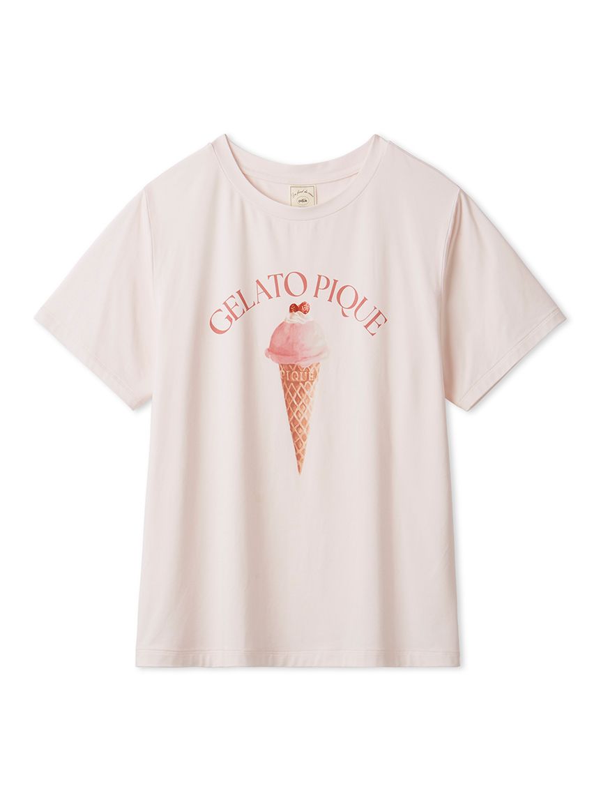 接触冷感】ソルベワンポイントTシャツ(カットソー・Tシャツ)｜ルーム