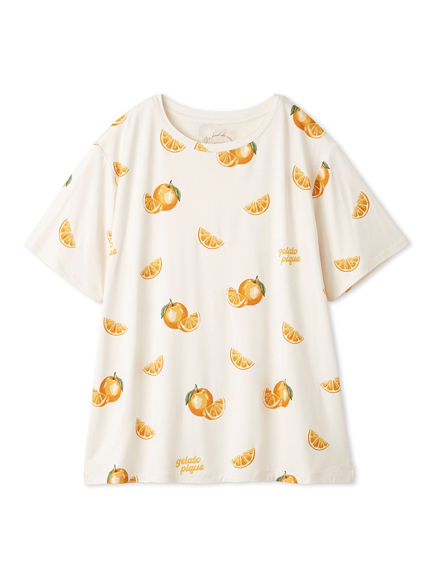 接触冷感】フルーツ3柄Tシャツ(カットソー・Tシャツ)｜ルームウェア