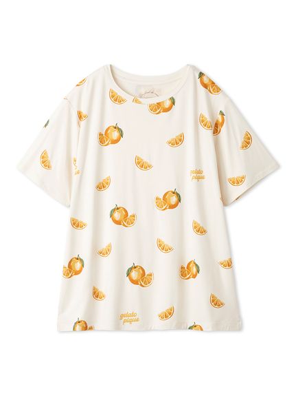 接触冷感】フルーツ3柄Tシャツ(カットソー・Tシャツ)｜ルームウェア