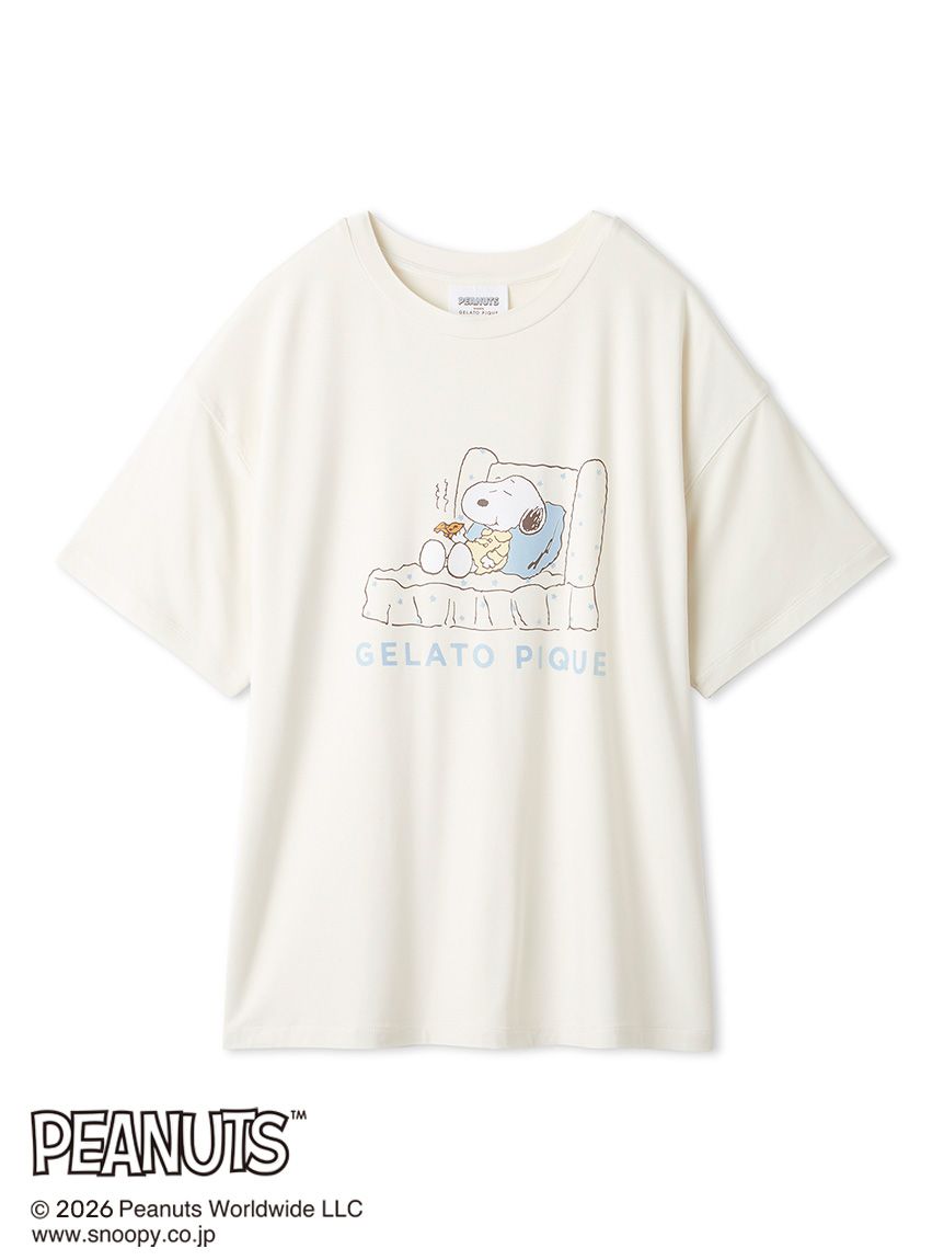 PEANUTS】【接触冷感】ワンポイントTシャツ(カットソー・Tシャツ