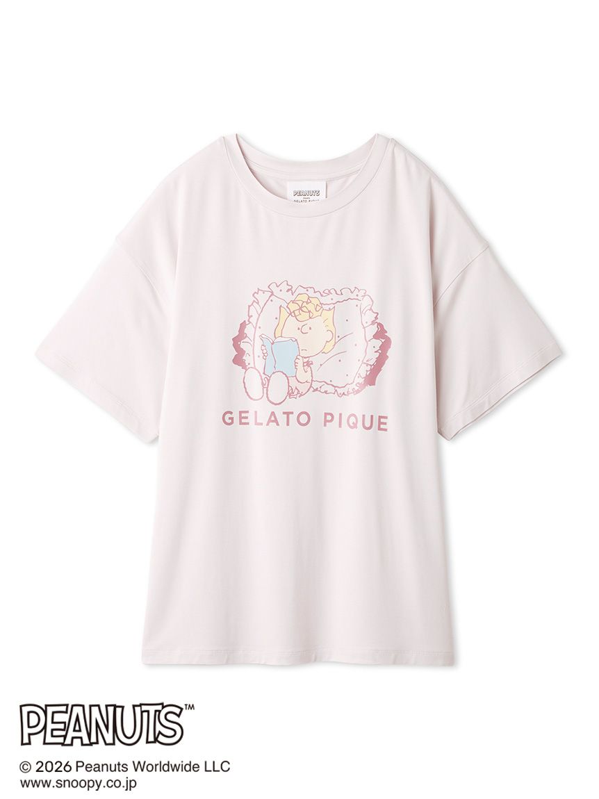 PEANUTS】【接触冷感】ワンポイントTシャツ(カットソー・Tシャツ
