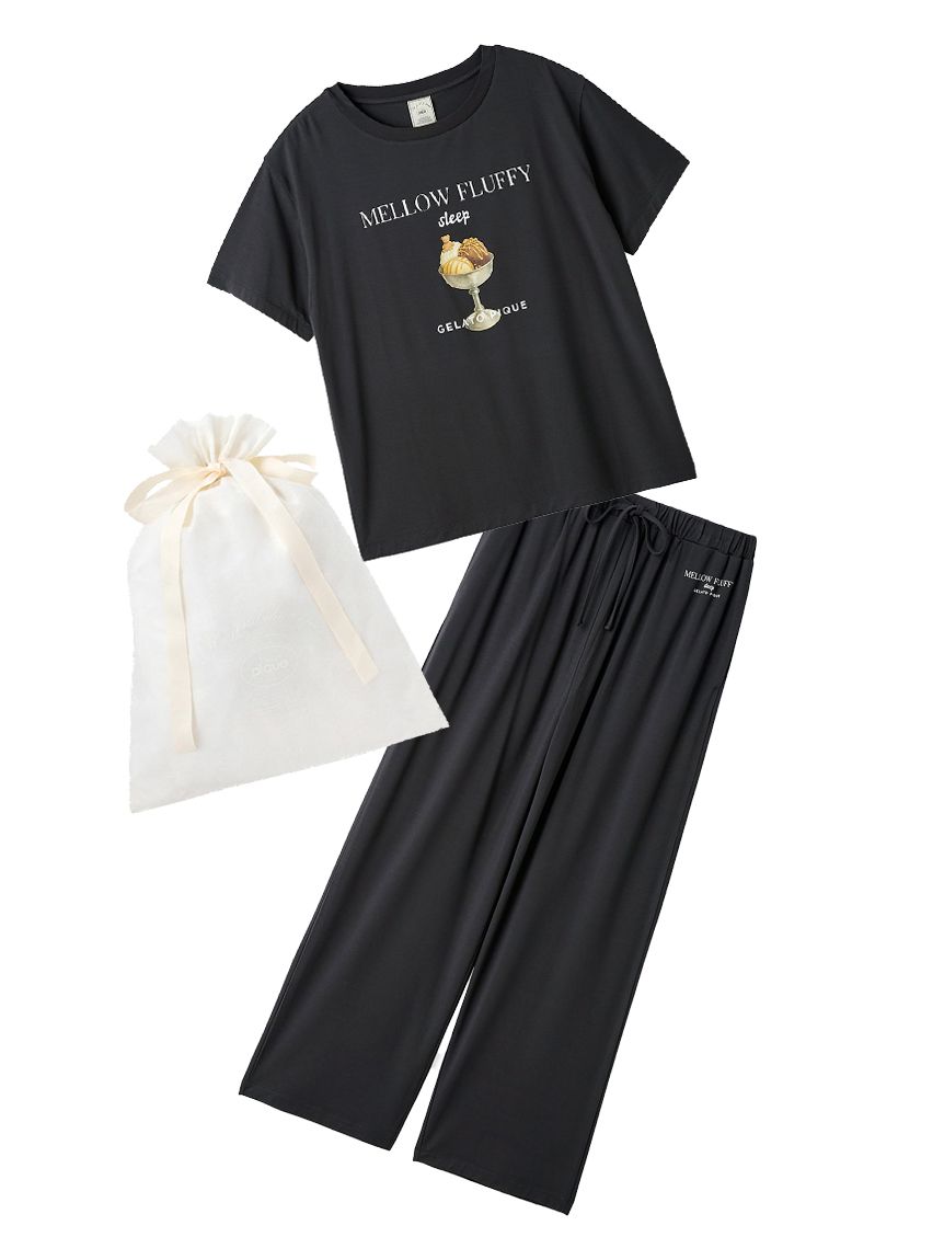 ラッピング済み】【接触冷感】COOLレーヨンデザートロゴTシャツ&ロング