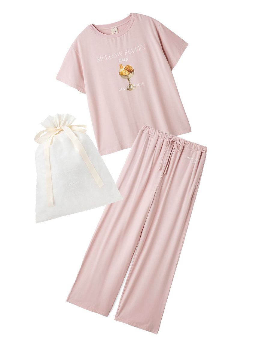 【専用】レーヨンロゴロンT ＆ロングパンツセット ラッピング済み】【接触冷感】COOLレーヨンデザートロゴTシャツ&ロング