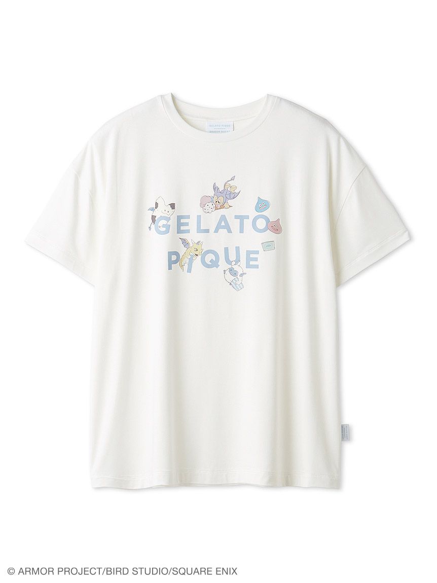 ジェラピケ　ドラクエコラボ　Tシャツ FREE ドラゴンクエスト】【レディース】ワンポイントTシャツ(カットソー・T