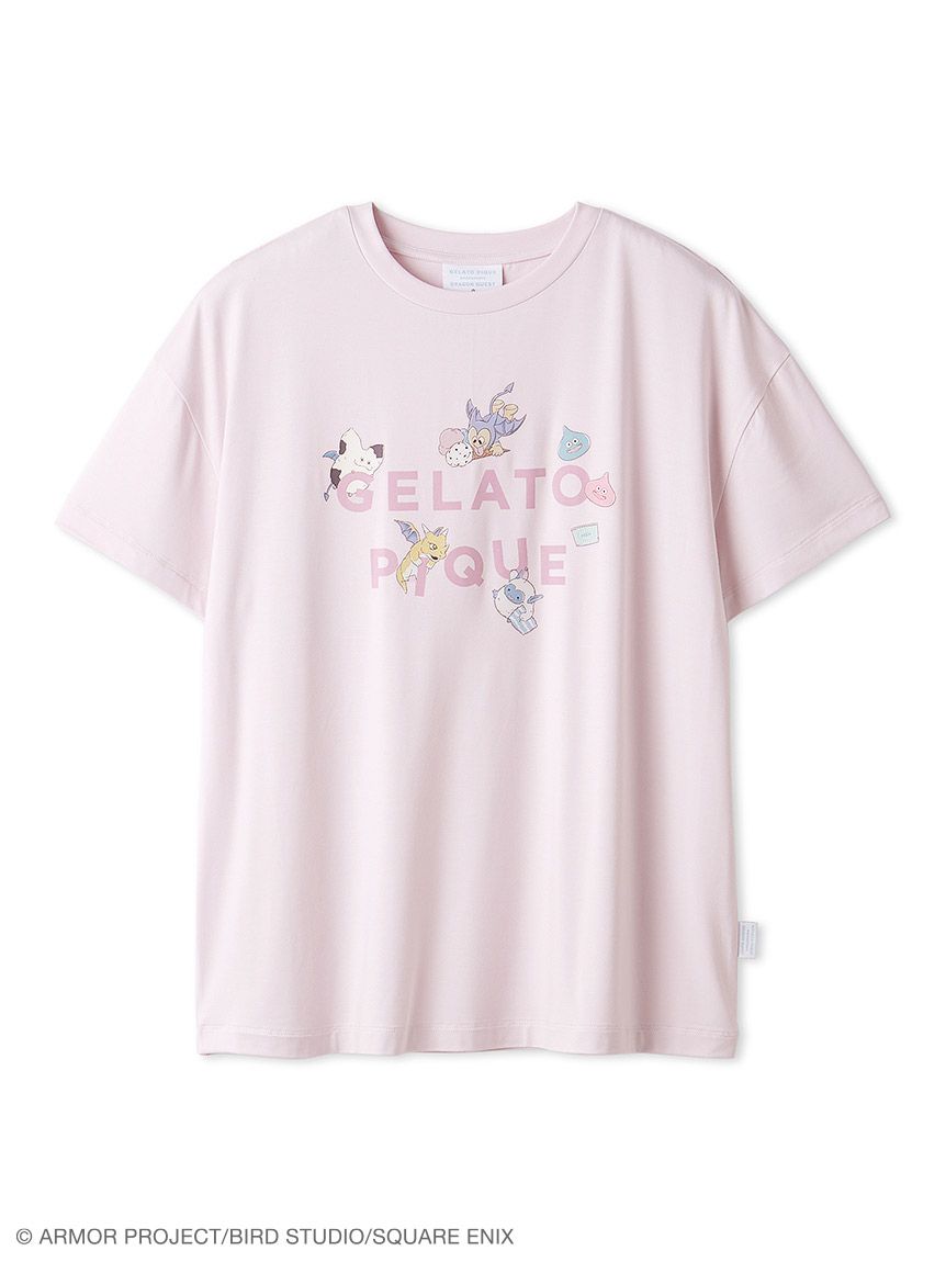 ジェラートピケ ドラゴンクエスト ピンク ドラゴンクエスト】【レディース】ワンポイントTシャツ(カットソー・T