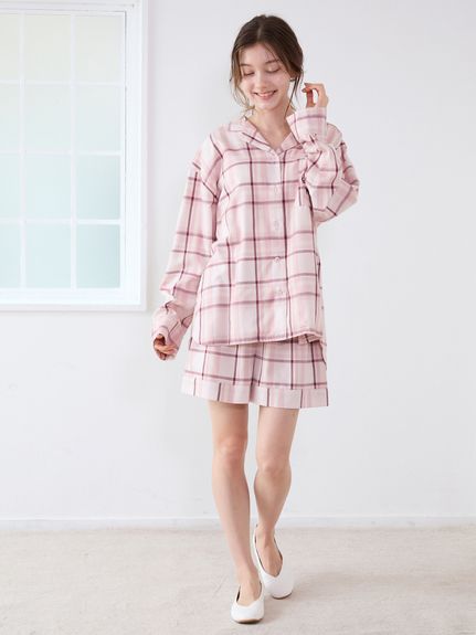 ジェラートピケ チェリージャガードプルオーバー リブフレア ショートパンツ ショートパンツ ( レディース)｜ルームウェア・パジャマ通販の