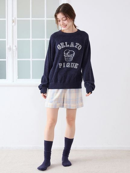 ジェラートピケ ジェラピケ 15th プルオーバー ショートパンツ パジャマ あざらしジャガードプルオーバー&ショートパンツセット（ルーム