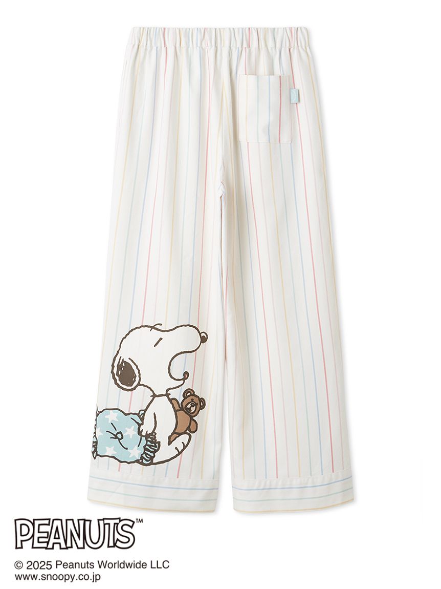 PEARLY GATES SNOOPY Peanuts ストレッチロングパンツ PEANUTS】レインボーストライプネルロングパンツ(ロングパンツ