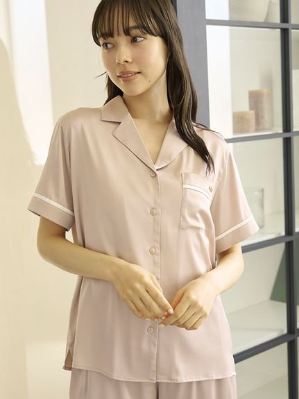 新品未使用 gelato pique サテンパジャマ Amazon | ジェラートピケ gelato pique レディース サテンシャツ