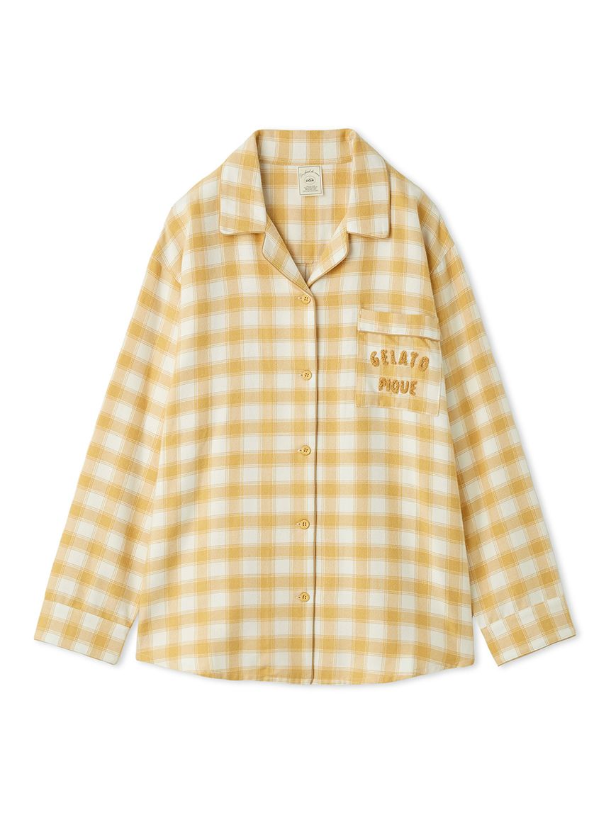 プレッピーネルチェックシャツ(シャツ)｜ルームウェア・パジャマ通販の