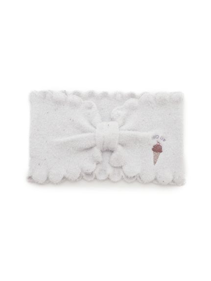 アイスワンポイント刺繍ヘアバンド(LAV-F)